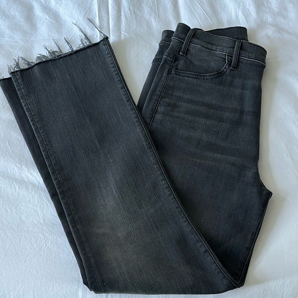 MOTHER The Hustler Ankle Fray jeans in  Lighting Up Lanterns!